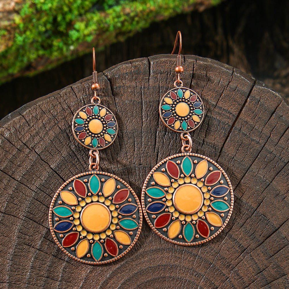 Wholesale Bohemian Tassel Earrings Handmade Zinc Alloy Retro Party Gift