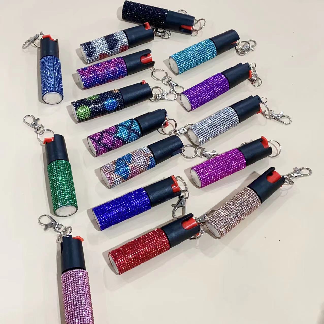 Wholesale colorful leopard print rhinestone plastic keychain ACCVIP-KC-ZhiYa007