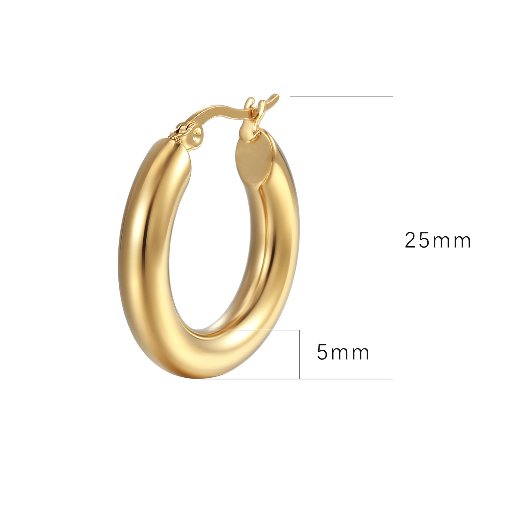 Wholesale 18K gold plated stainless steel earrings