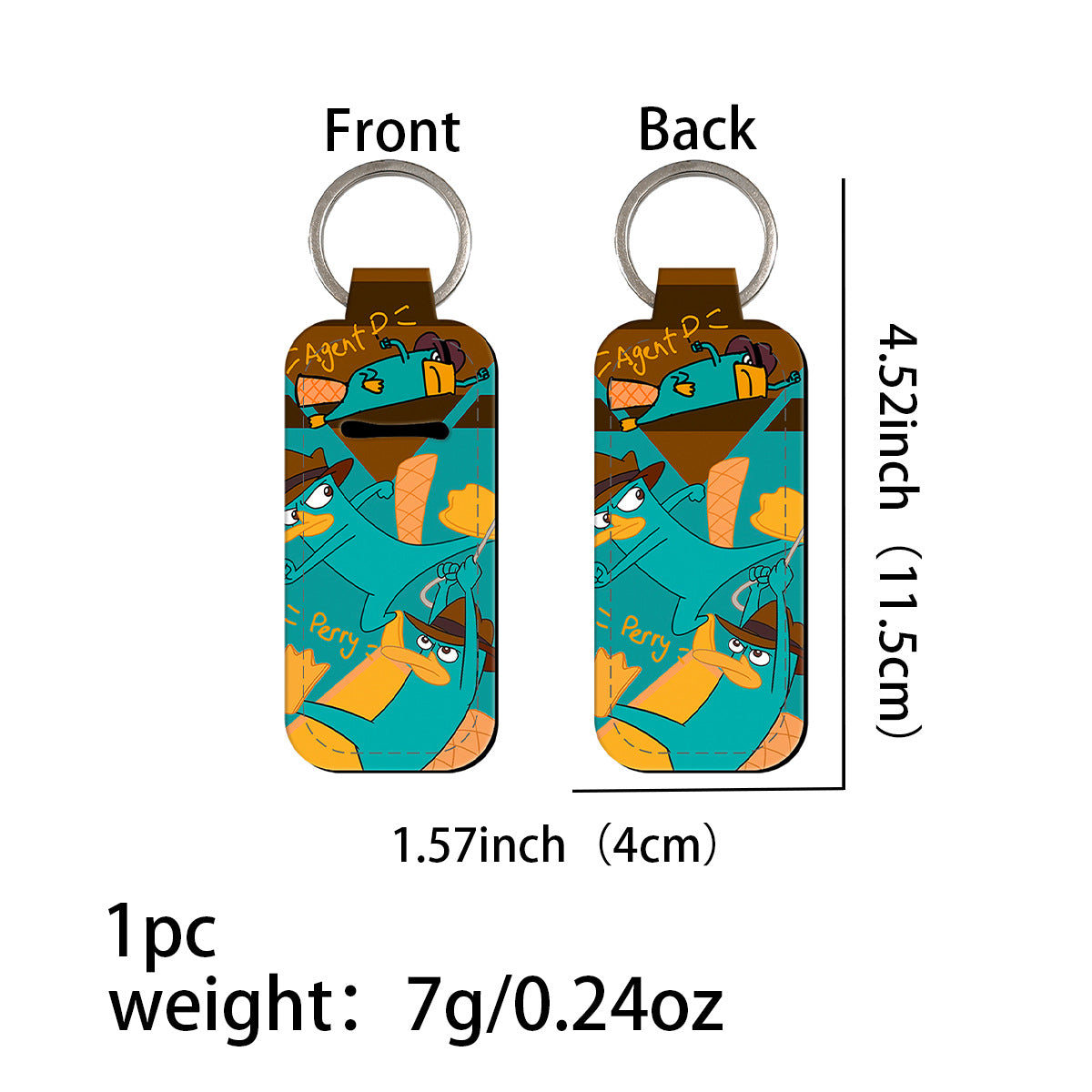 Wholesale 6pcs Cute cartoon lipstick set keychain