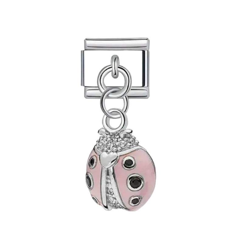 Wholesale Stainless Steel Cute Dog Pendant Charm DIY Modular for Bracelet Making Jewelry Accessory Gift