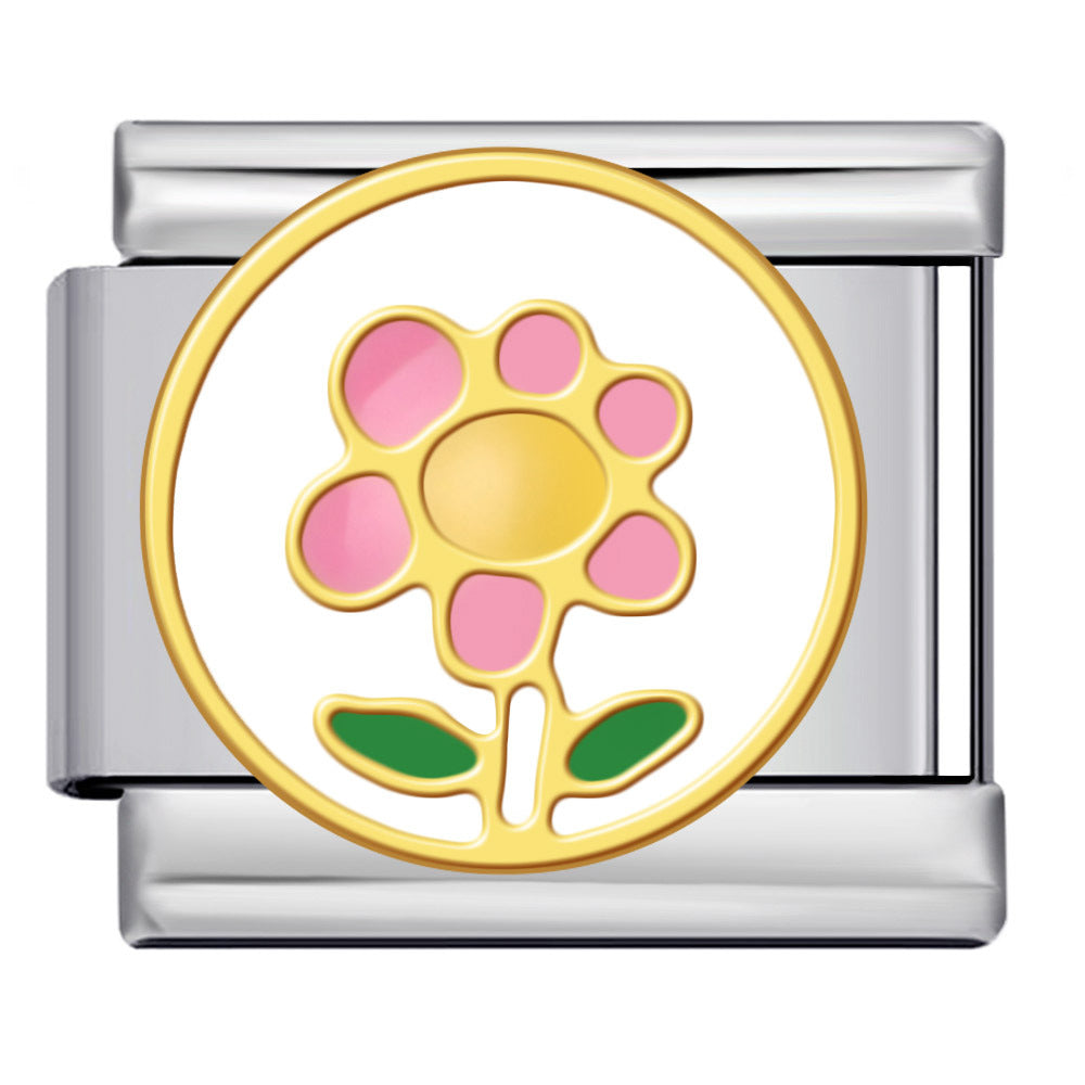 Wholesale  Italian Charm Bracelet 9mm DIY  gold-plated Creative Stainless Steel Composable Bracelet