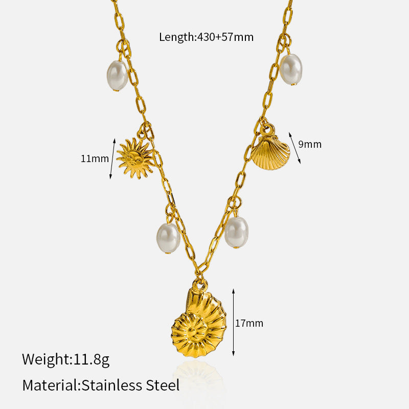 Wholesale Stainless Steel Marine Series High-End Necklace