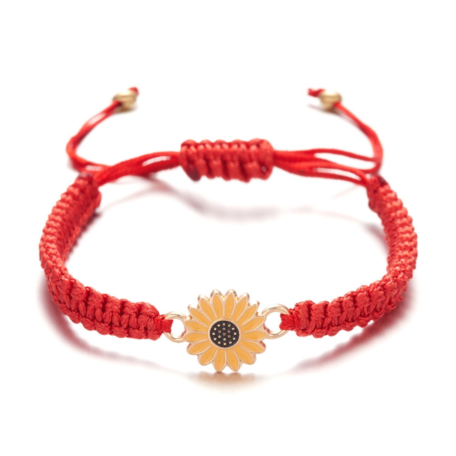 Wholesale Handwoven Sunflower Bracelet Daisy Couple Bracelet ACC-BT-Bayue002