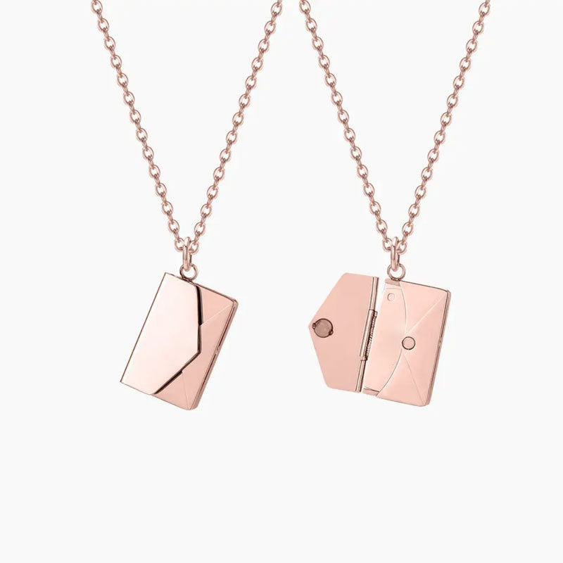 Wholesale stainless steel 18k gold non-fading couple book pendant necklace