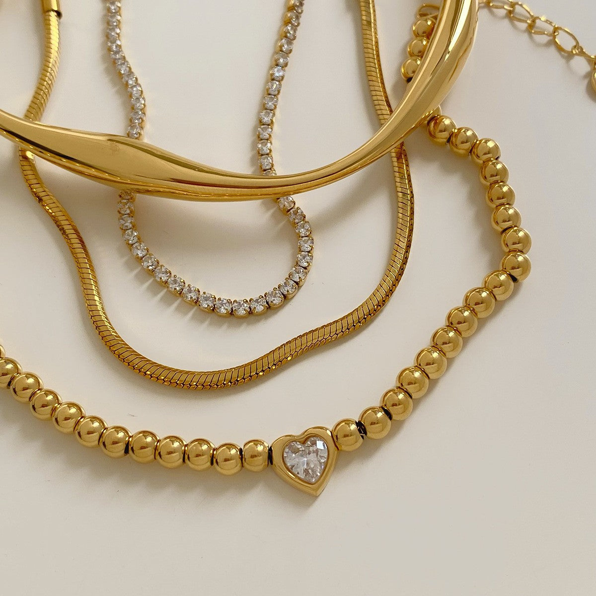 Wholesale  stacked beads love bracelet