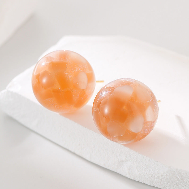 Wholesale 20mm color round beads dopamine earrings