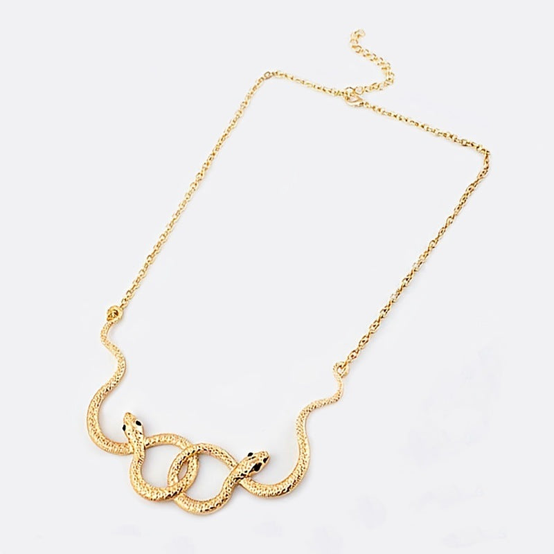 Wholesale alloy snake winding necklace