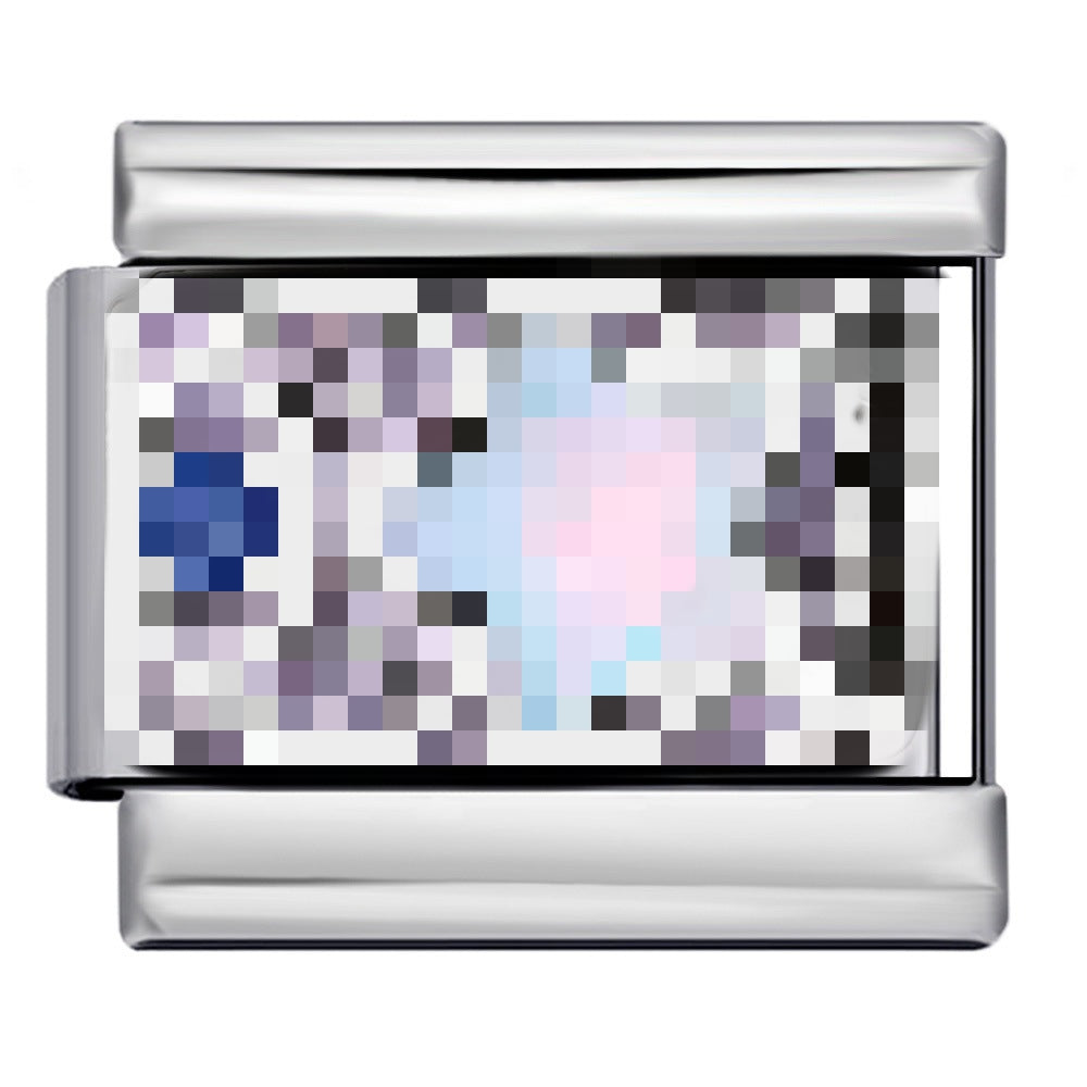 Bracciale italiano modulare all'ingrosso Nature's Secrets Treasury in acciaio al titanio