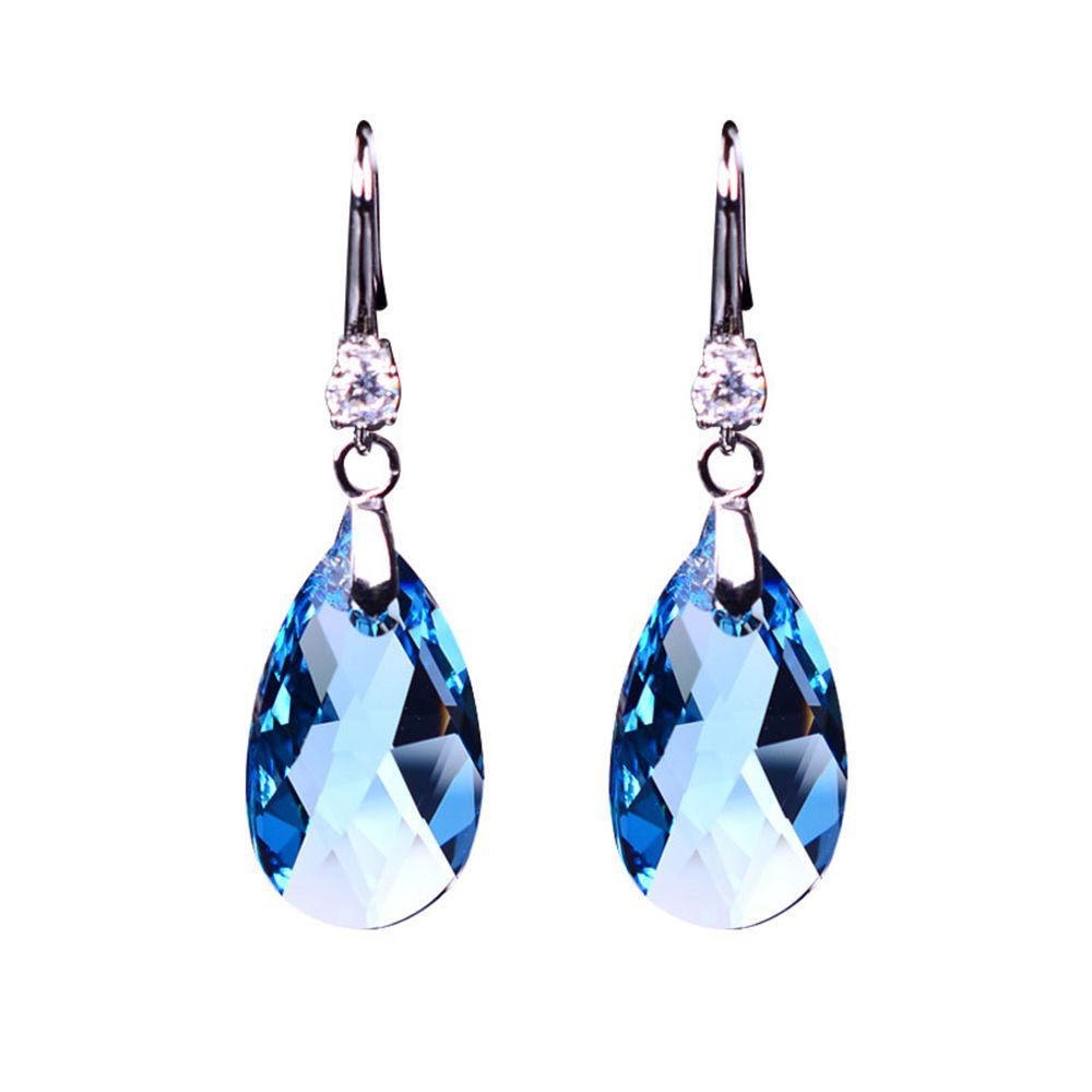 Wholesale Long Tassel Crystal Pin Earrings