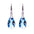 Wholesale Long Tassel Crystal Pin Earrings