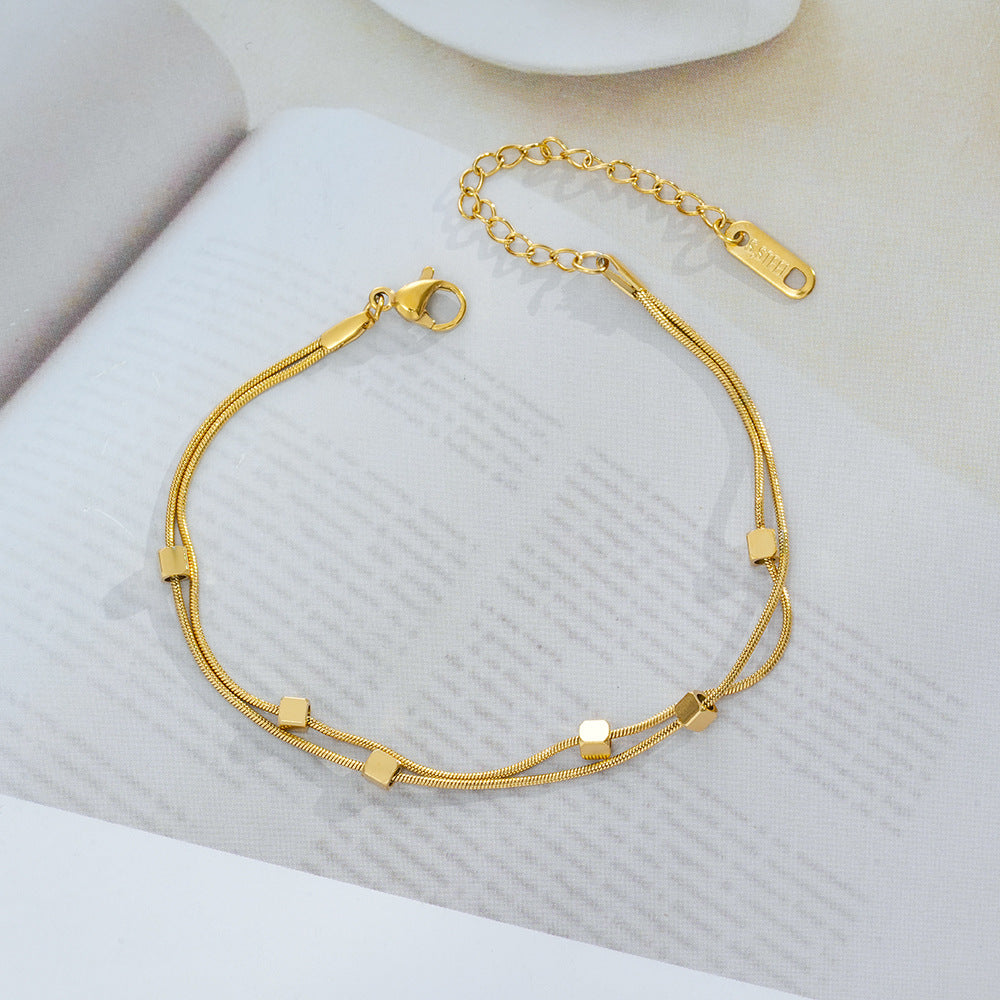 Wholesale Titanium Steel Bracelet Electroplated Finish All-Match Design Summer Chic Fashion Accessory