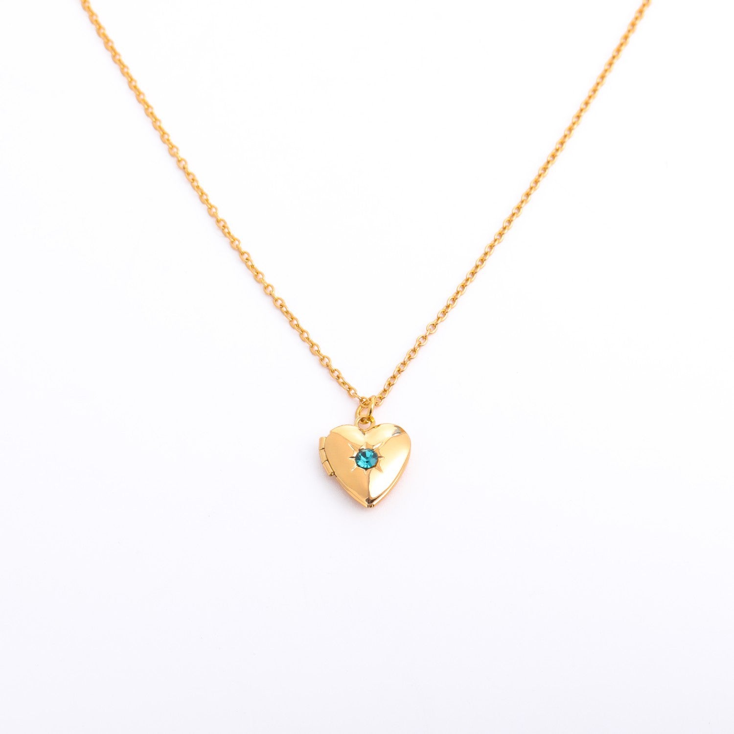 Wholesale December Birthstone December Birthstone Heart Shape Necklace Mother's Day ACC-NE-Jipei015