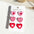 Wholesale 3pcs/set Valentine's Day  Spray Painted Colorful Heart Earring Set