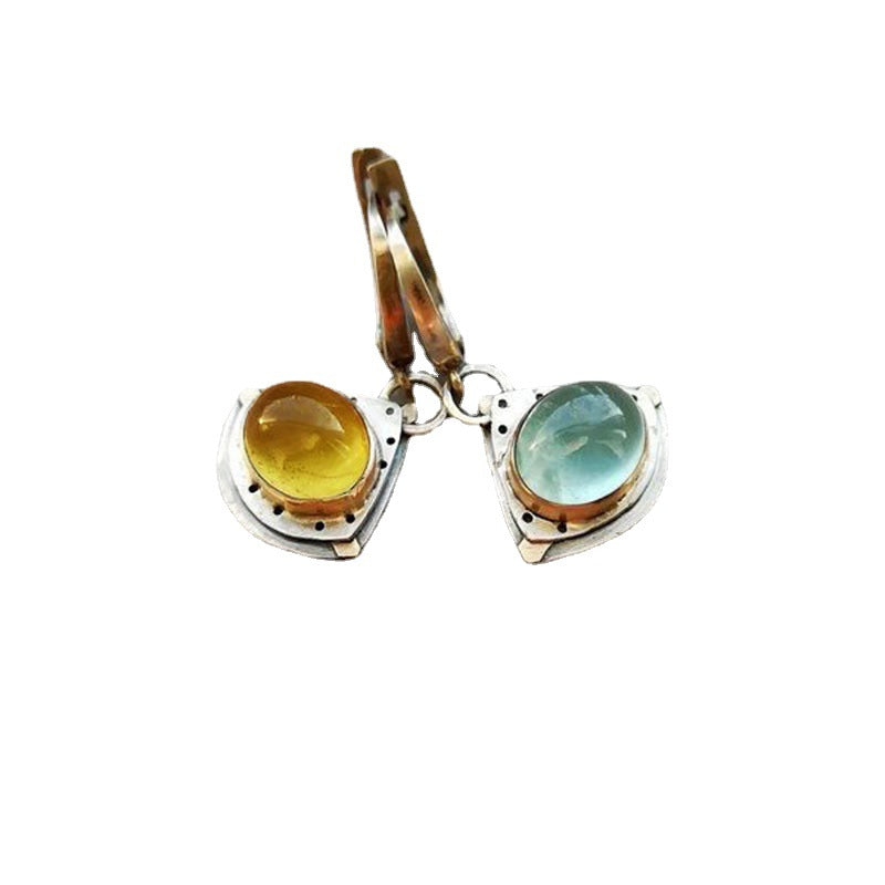 Wholesale  Alloy Natural Cat's Eye Earrings