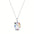 Wholesale Creative palette clavicle chain color  pendant necklace