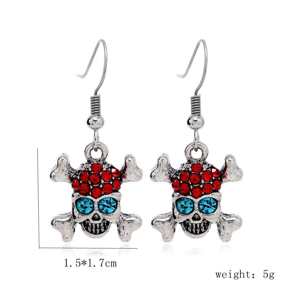 Wholesale Skull Tassel Drop Earrings  Trendy Fashion Accessory for Women