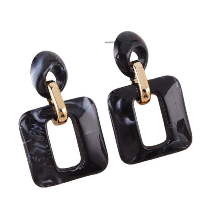 Wholesale  Geometry Square Acrylic Earrings