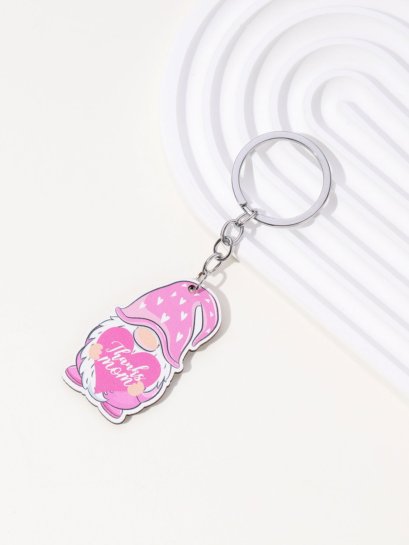 Wholesale Colorful MAMA Mother's Day Wooden Keychain Creative Keychain ACC-KC-RongR029