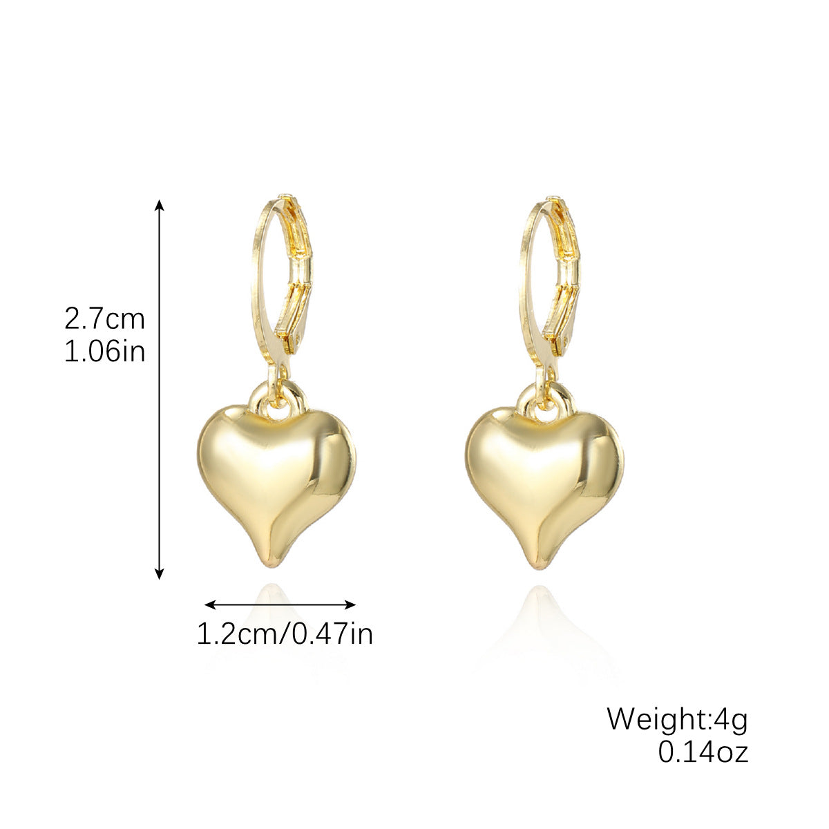 Wholesale  Luxury Zircon Ear Studs Set   Geometric Shaped Earring
