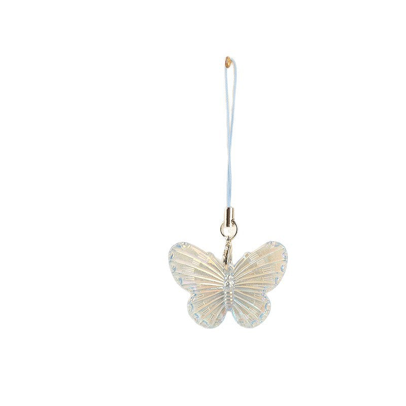 Wholesale Electroplated Butterfly Pendant Keychain