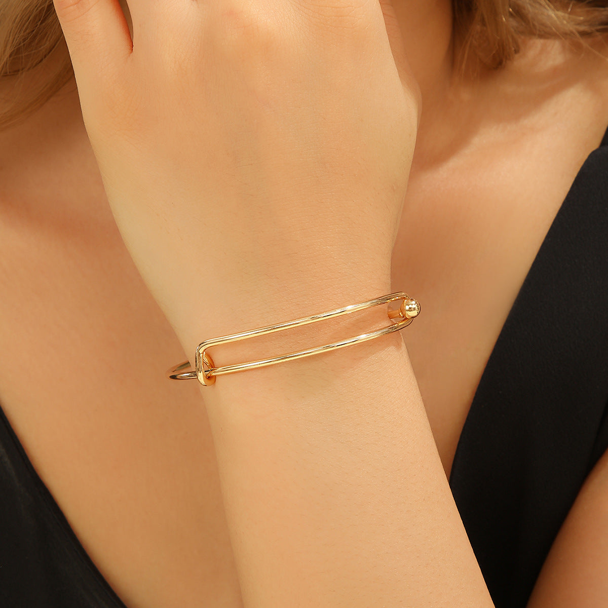 Wholesale Heart-shaped double-layered bracelet