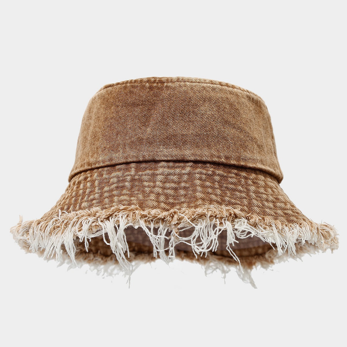 Wholesale  distressed rough Denim fisherman hat