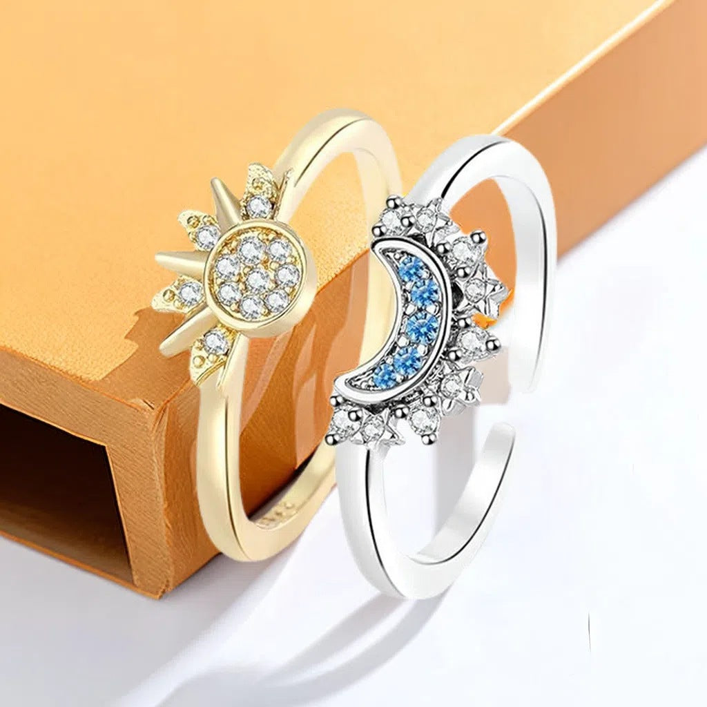 Wholesale Sun and Moon Stacking Rings