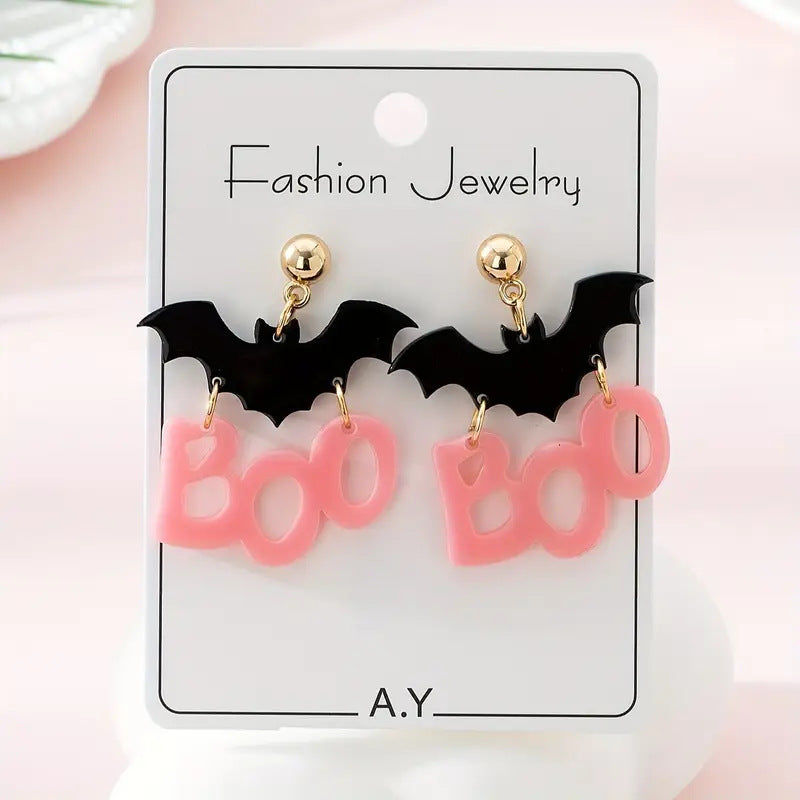 Wholesale Bat  Cartoon Funny Halloween Earrings
