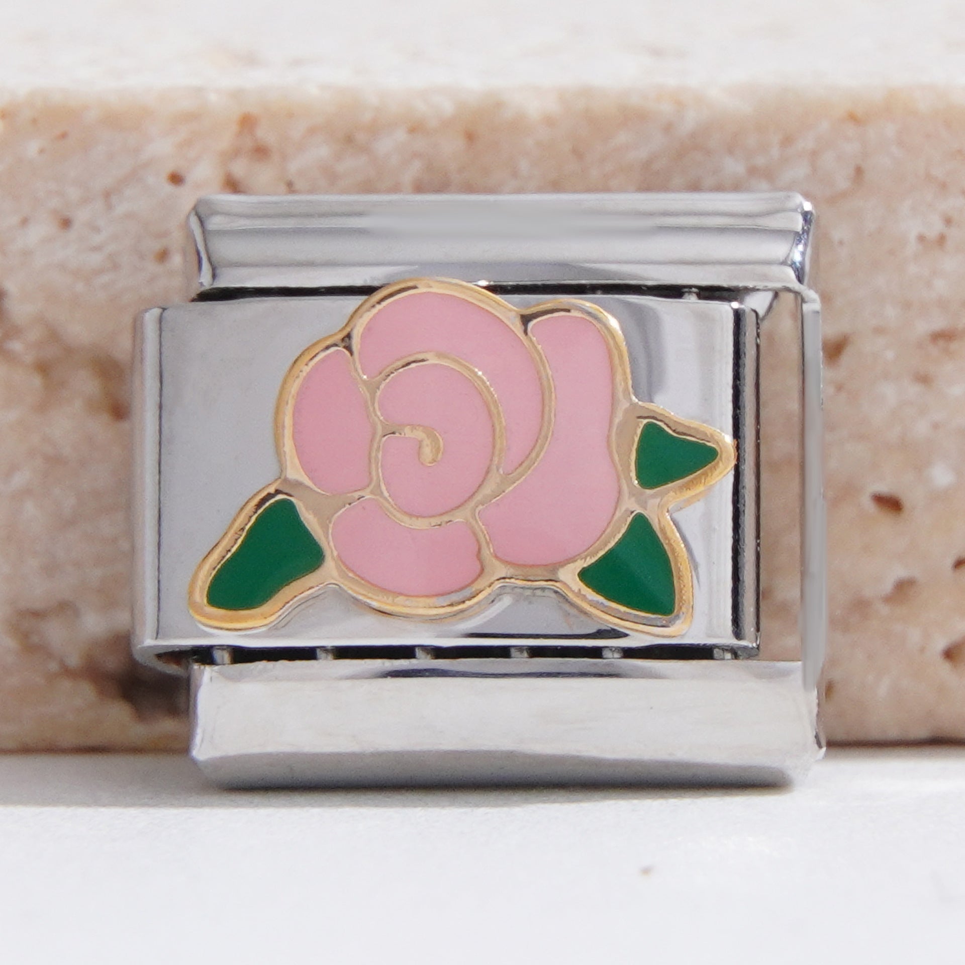 Wholesale Italian Charm Bracelet 9mm DIY Splicing Colored Oil Drop Stainless Steel Composable Bracelet