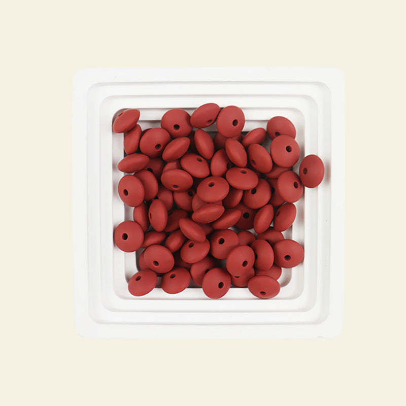 Wholesale 100pcs Abacus Beads 12mm Silicone Flat Beads DIY for Beadable ACC-BDS-JIaHao002