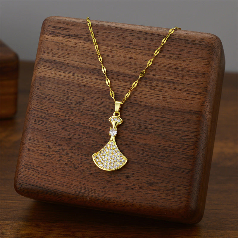 Wholesale Titanium Steel Necklace Women ACC-NE-Quanx008