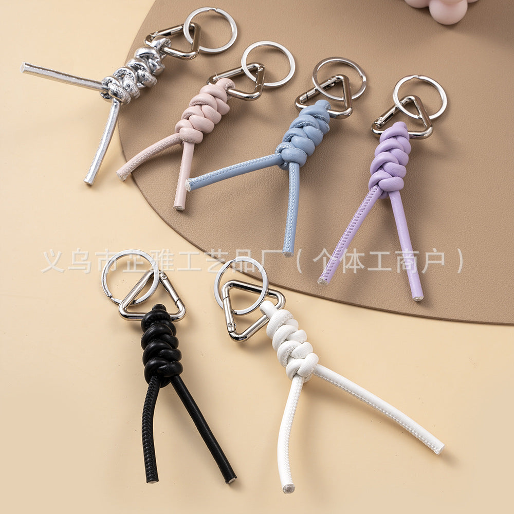 Wholesale  Braided Triangle Car Keychain