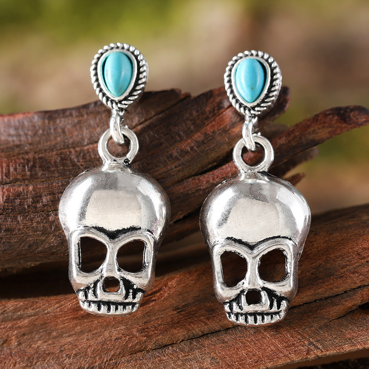 Wholesale  Skull Earrings Punk Style Zinc Alloy Fashion Accessory Trendy Gift For Party Boutique Resale