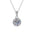 Wholesale S925 sterling silver round diamond necklace