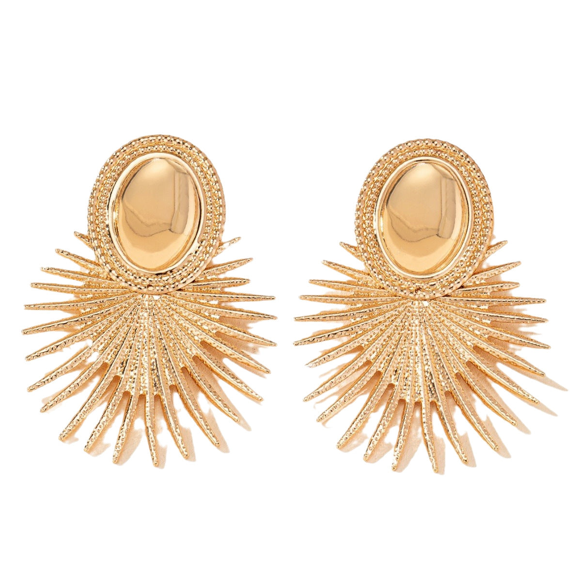 Wholesale Gold Flower Heart Drop Earrings Trendy Fashion Accessory for Women Everyday Wear
