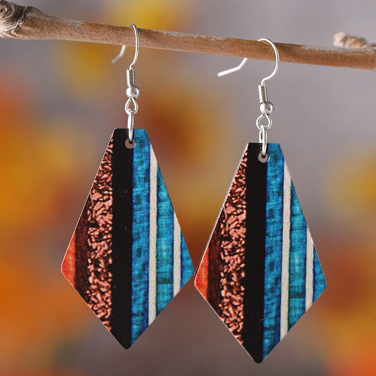 Wholesale Western style Bohemian Wood Earrings