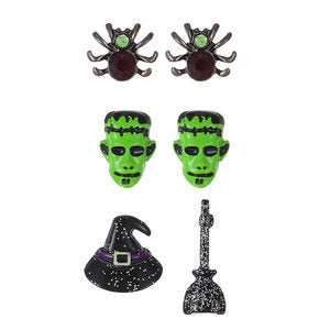 Wholesale  funny little devil bat  pumpkin earrings