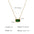 Wholesale Titanium Steel oval necklace  color zircon pendant clavicle chain