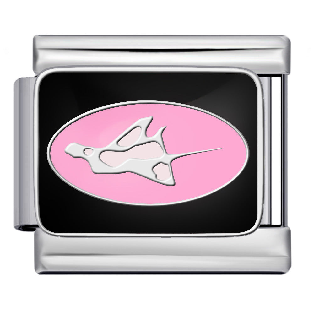 Wholesale Italian modular  titanium steel drip welding pattern DIY bracelet