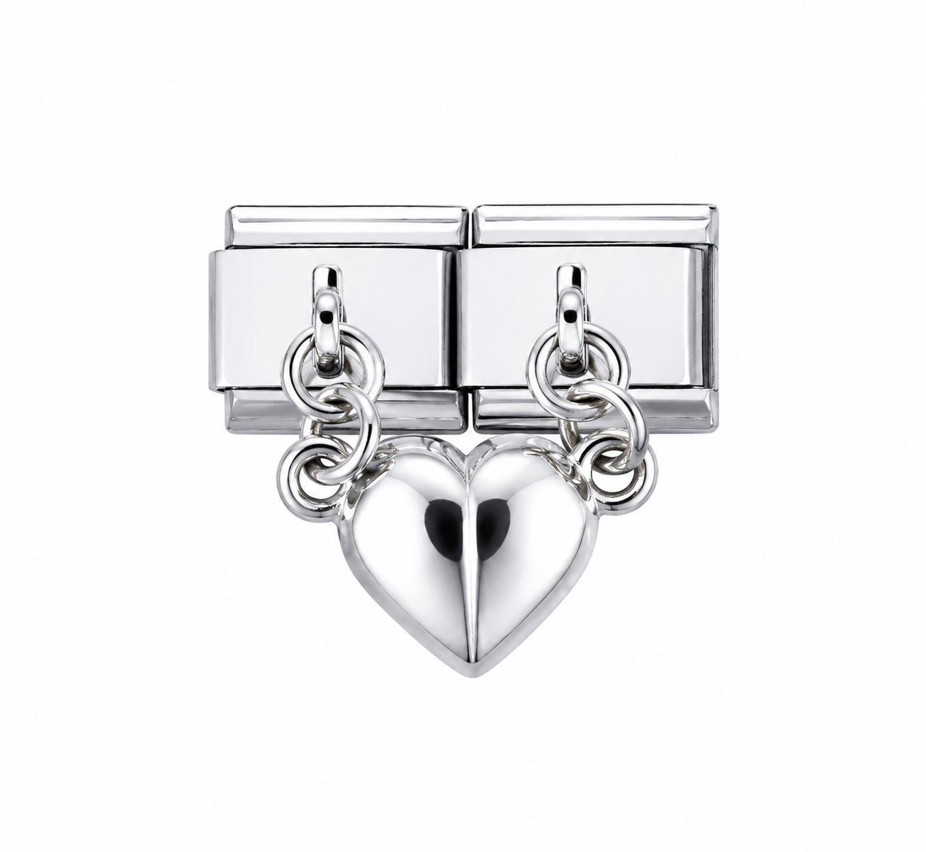 Wholesale Stainless Steel DIY Modular Bracelet Italian Style with Sun,  Bow &  Heart Pendants for Couples - Gift Idea