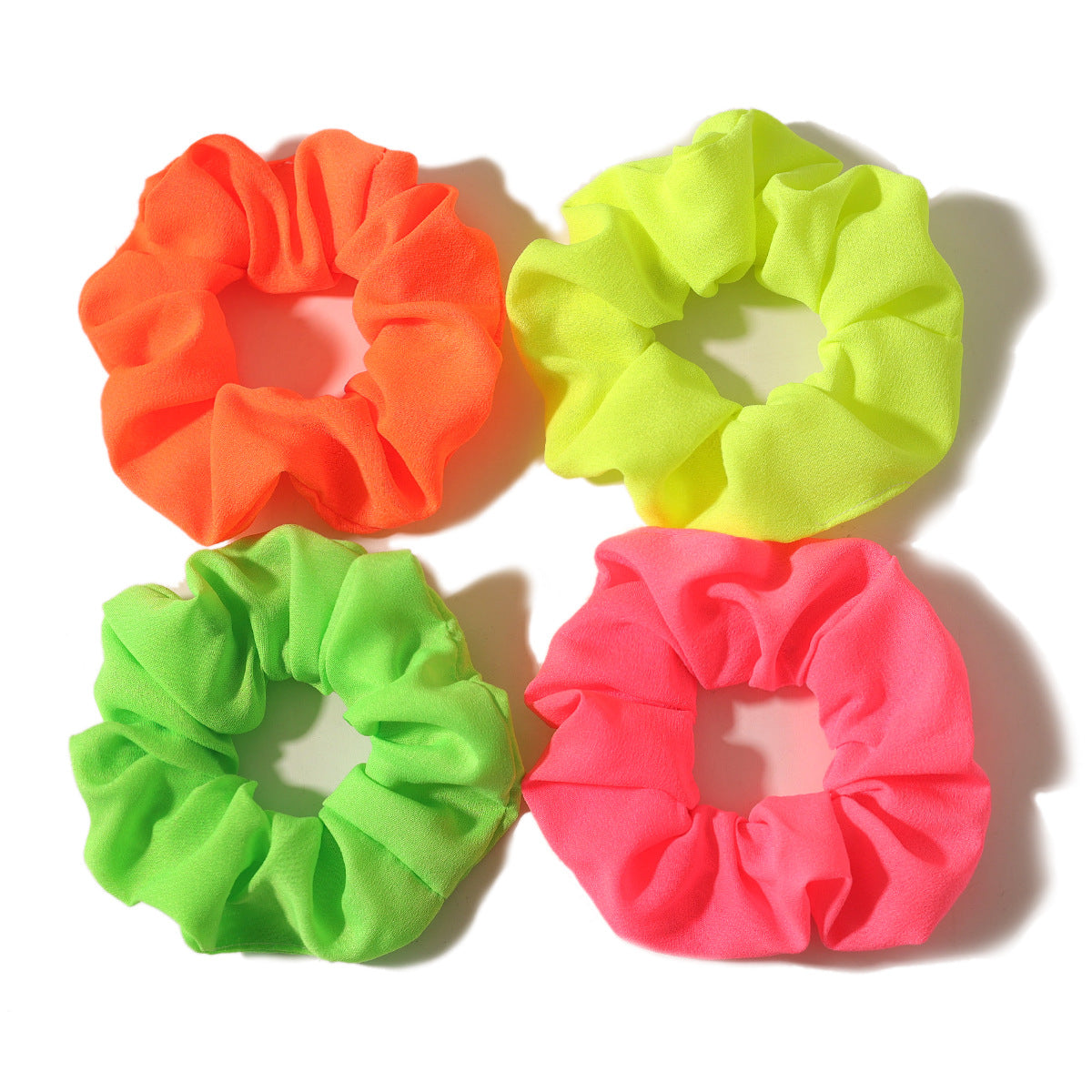 Wholesale Duo Bell Fashion New Fluorescent Rabbit Ears Hair Accessories  Hair Scrunchies