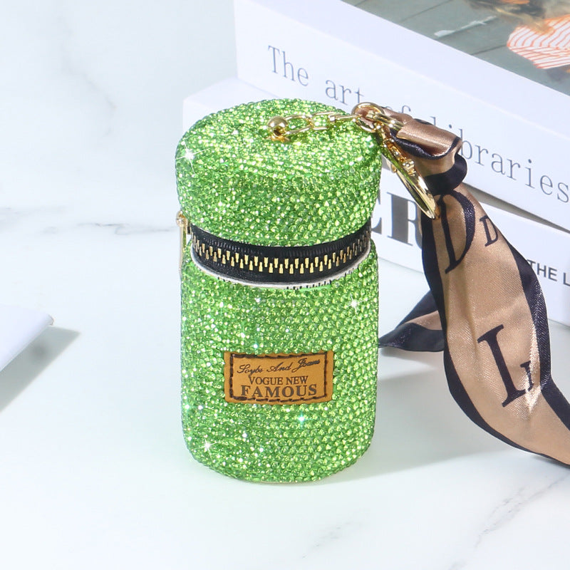 Wholesale Love Heart Diamond Coin Purse Keychains ACC-KC-RuiJie001