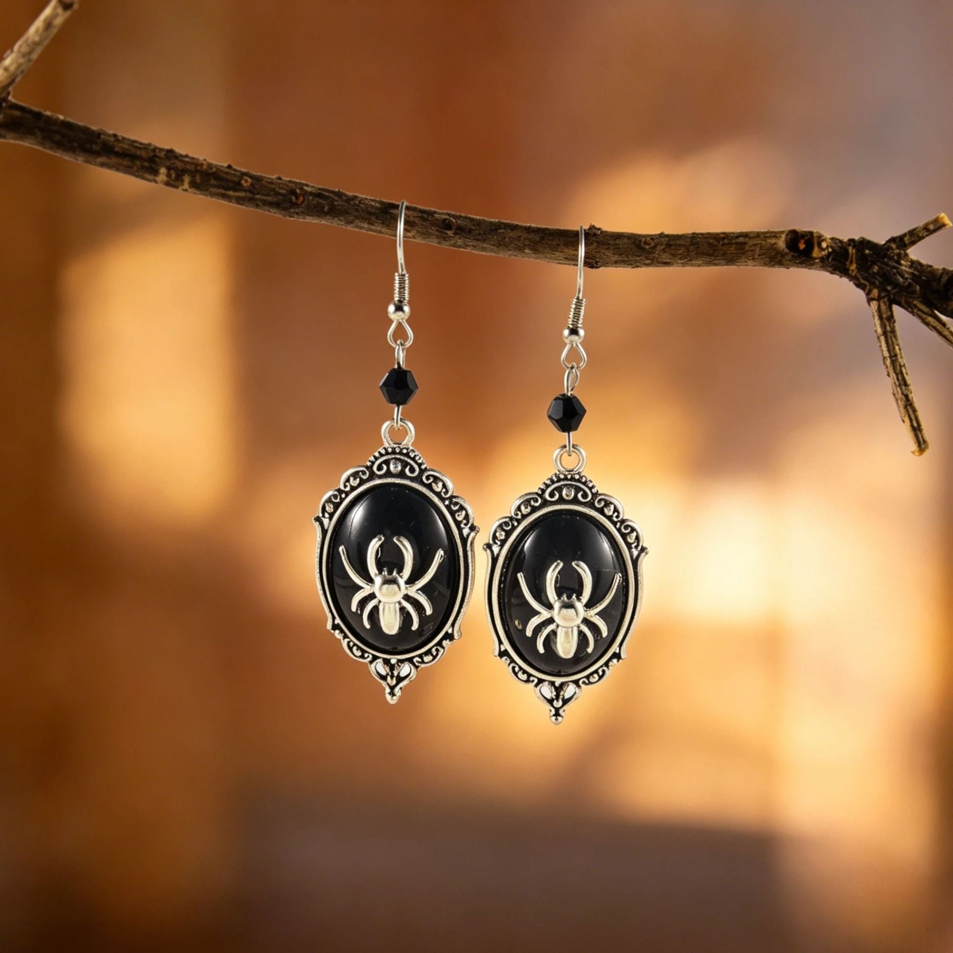 Wholesale Zinc Alloy  Coffin Skull Pendant Ear Hooks Retro Gothic Fashion Jewelry Accessory For Women