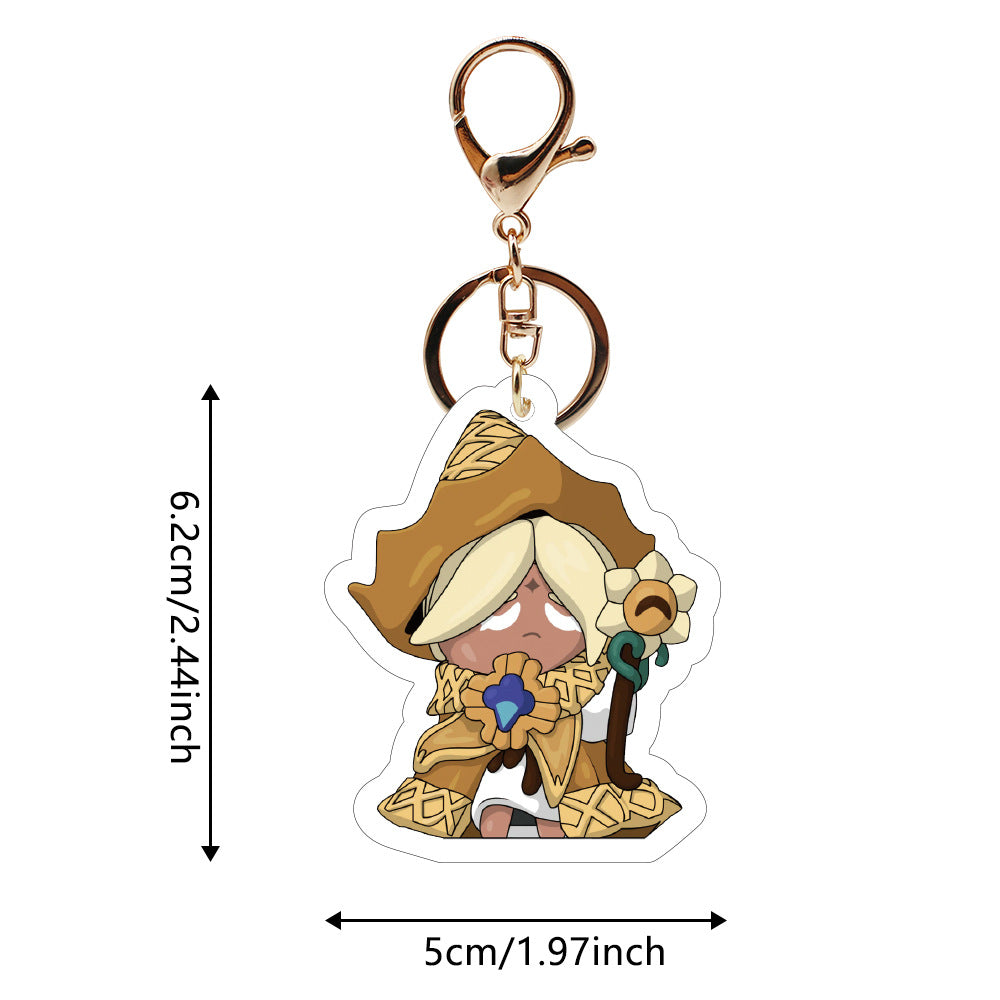 Wholesale  Cookie Acrylic Keychain  ACCVIP