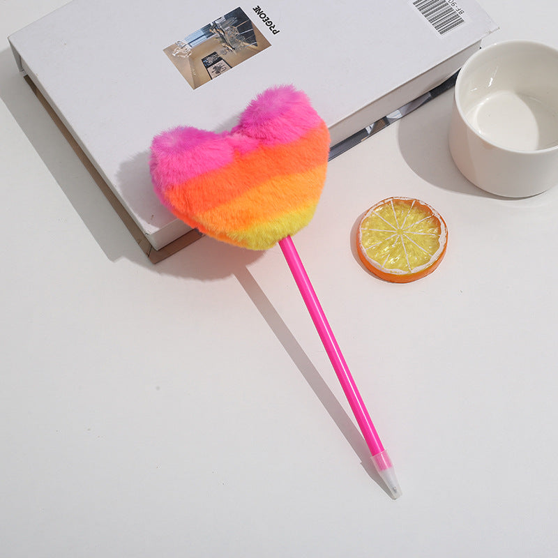 Wholesale Creative love plush ballpoint pen