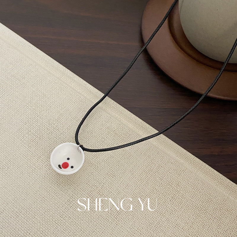 Wholesale Creative Iron Rice Bowl Necklace