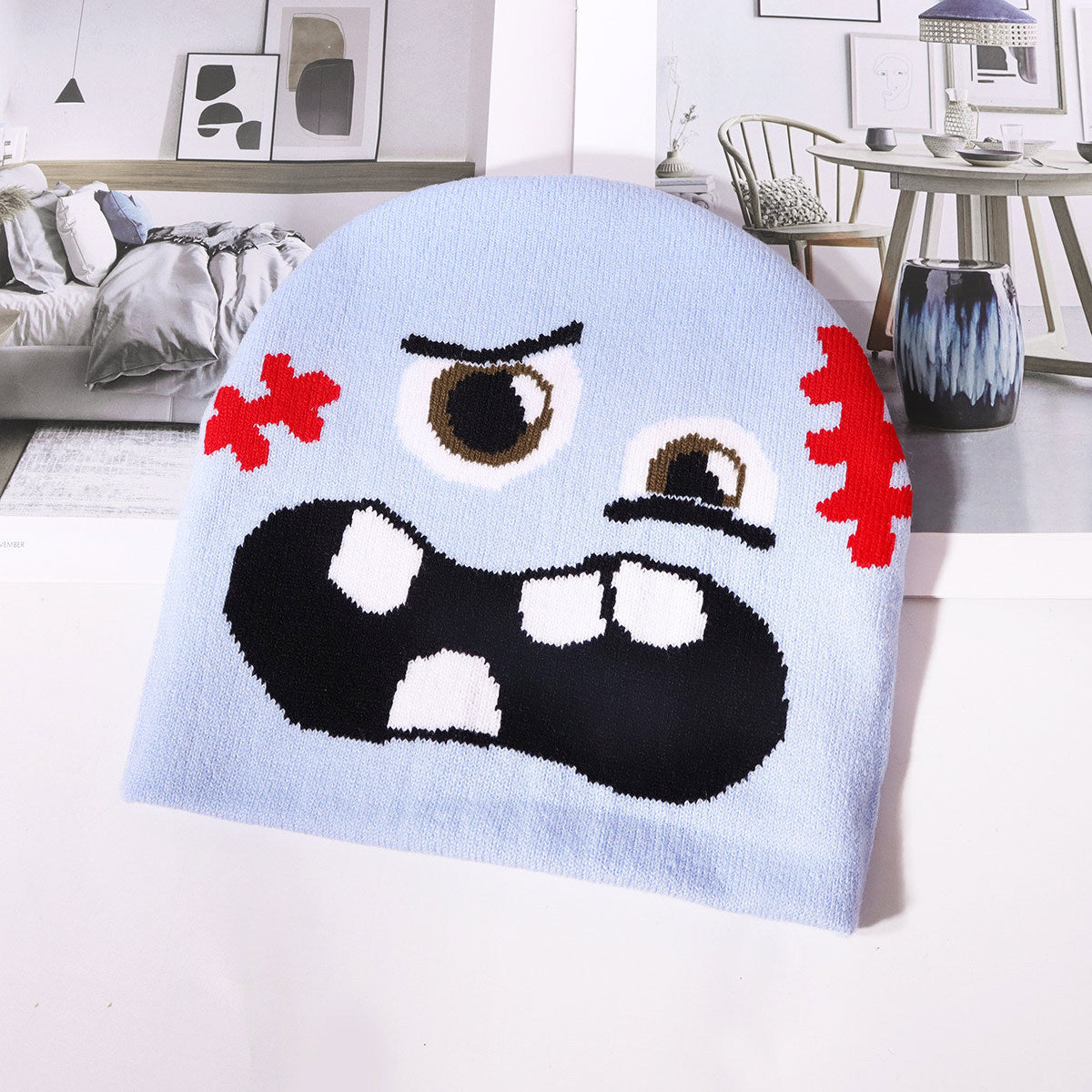 Wholesale Funny Expression Pattern Knitted Hat ACC-HT-Junl006