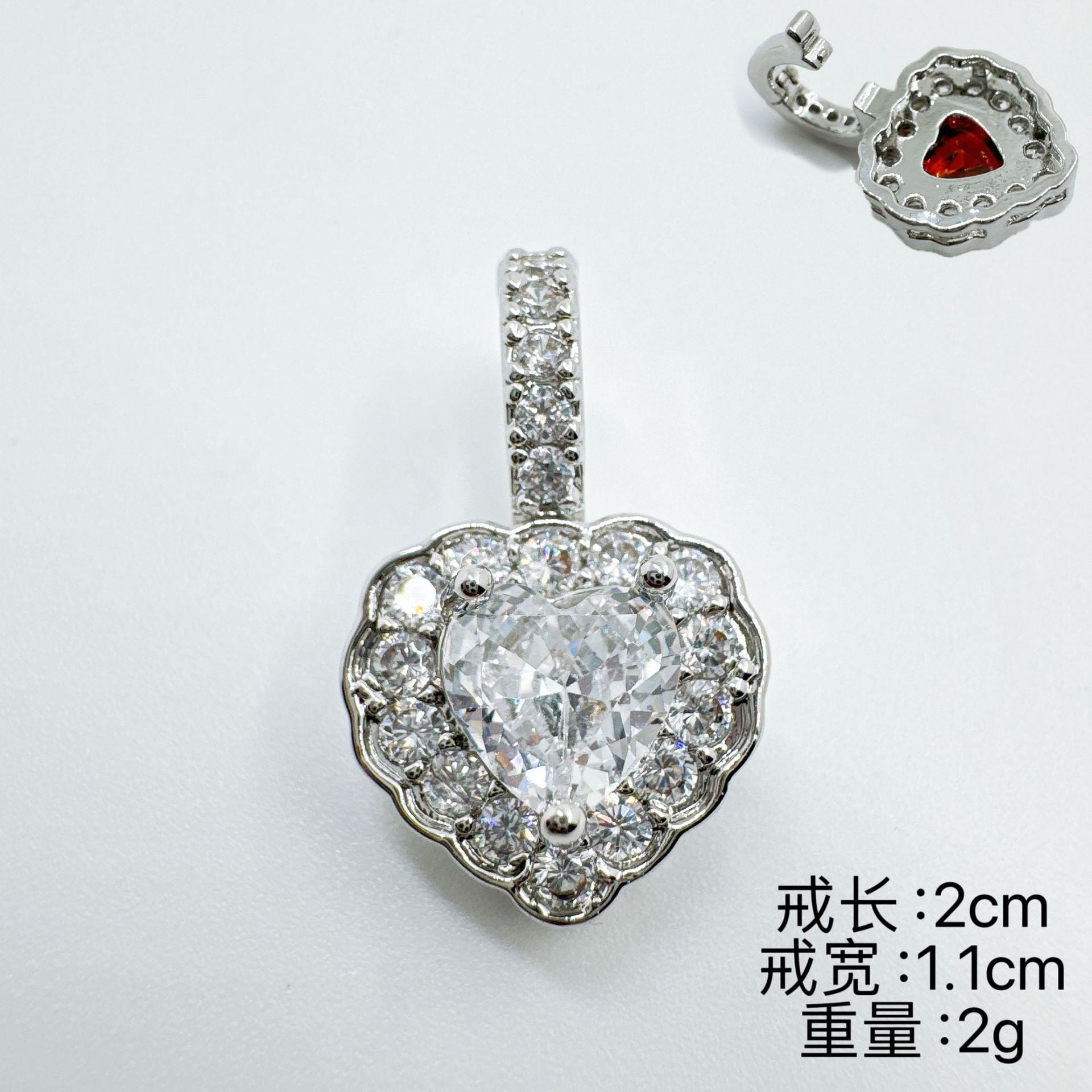 Wholesale Copper Gold Plated Zircon Necklace Pendant Sweet Cool Wind Style Fashion Accessory for Party