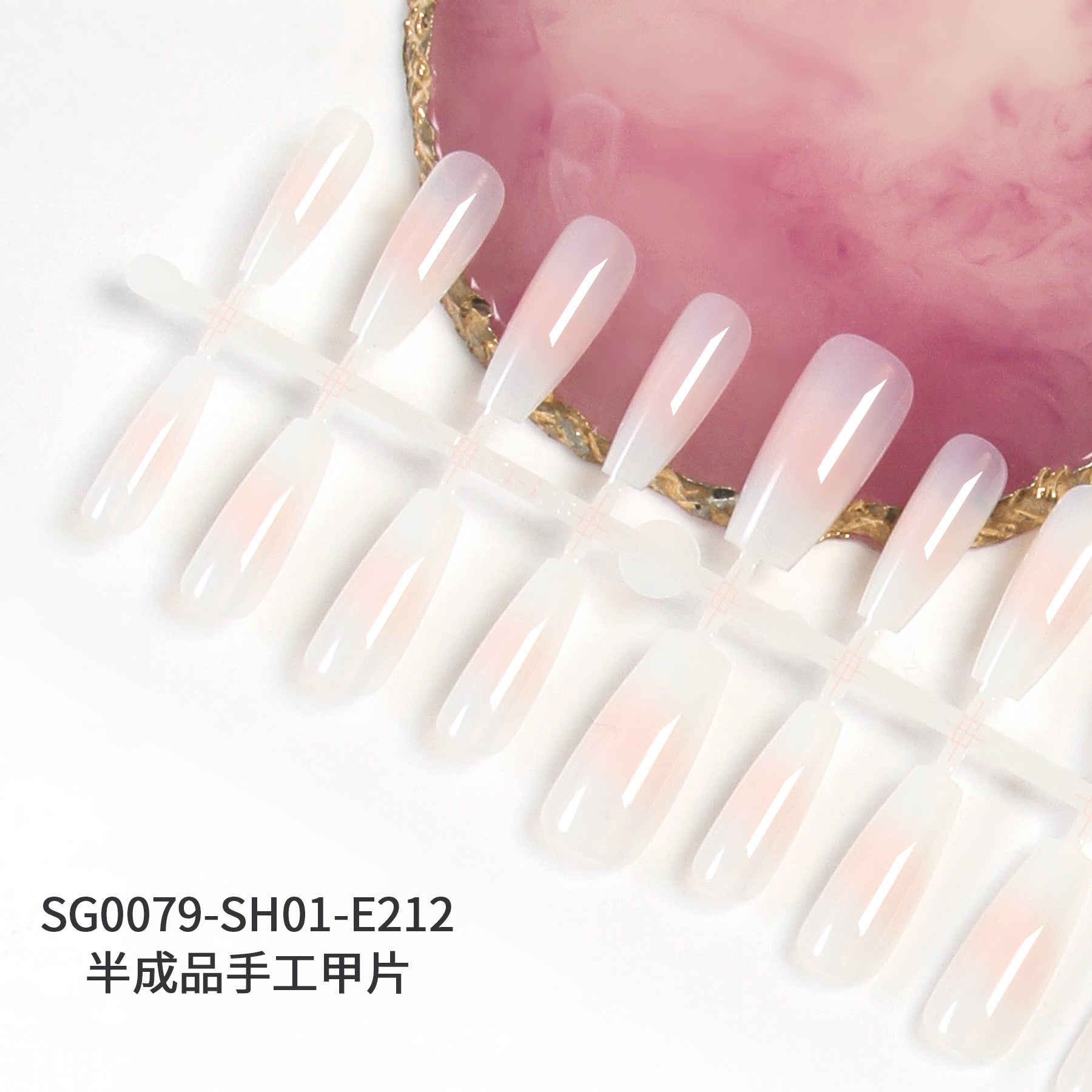 Wholesale of 5PCS Handmade Press on Nails Kits Prefabricated Nail Plates Semi-finished DIY Handmade Nail Plates ACC-NS-XKQ005